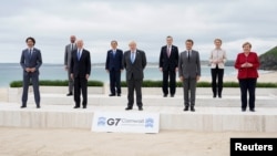 Участники саммита G7 в Карбис-Бэй, Великобритания, 11 июня 2021 года